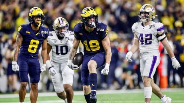 Idaho product Colston Loveland wins national title with Michigan in 2023-24.